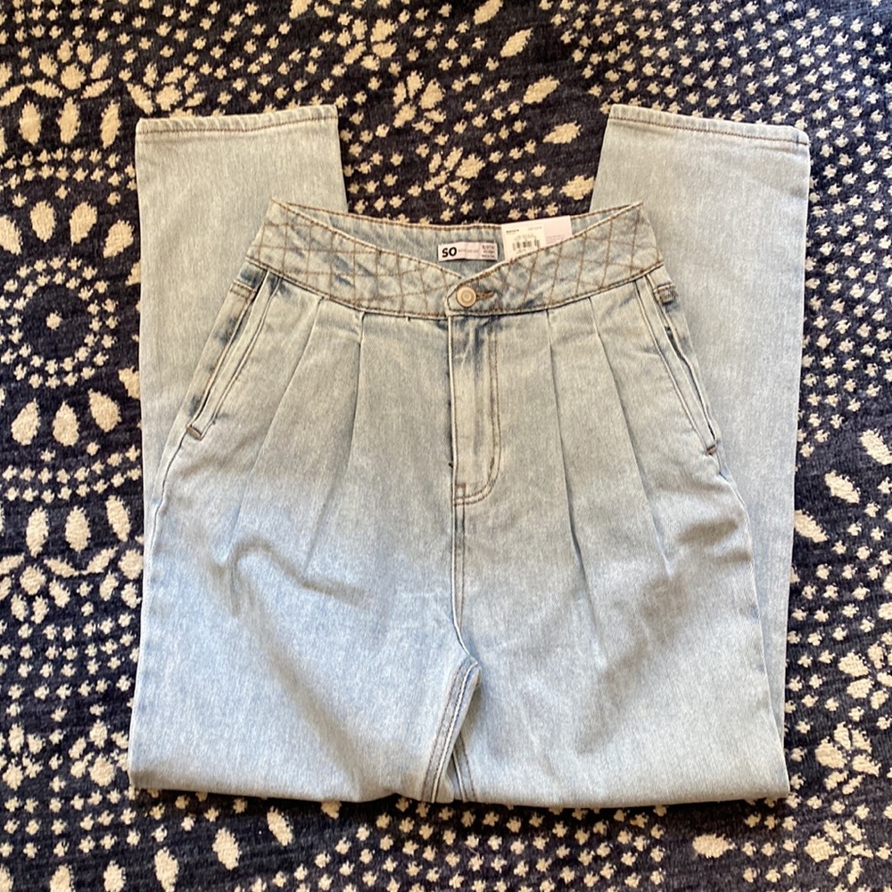 NWT So brand straight super high rise jeans sz 5/27w